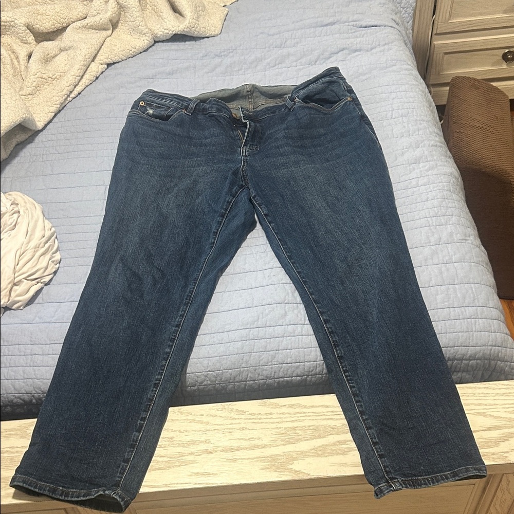 STS Blue Women's Straight Leg Jeans in Dark Blue